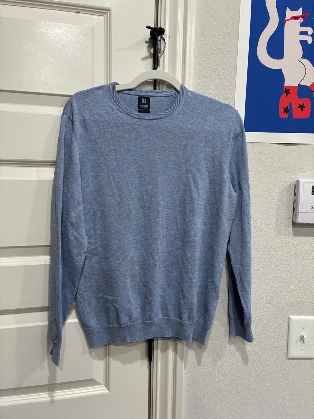 BOSS Sky Blue Crewneck Sweater - Men's